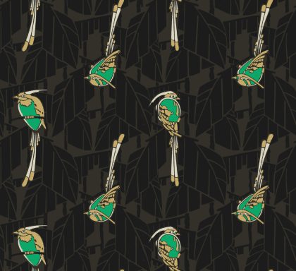 Art Deco Tapete Muster 16