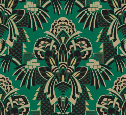 Art Deco Tapete Muster 10