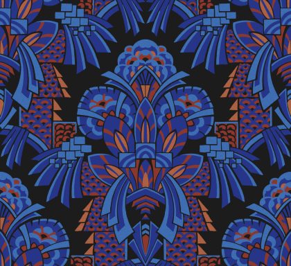 Art Deco Tapete Muster 9