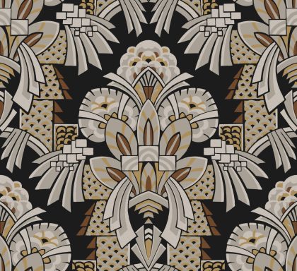 Art Deco Tapete Muster 8